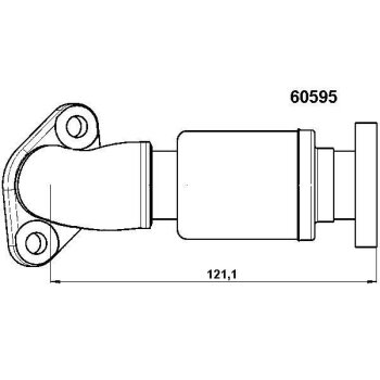 WAHLER Rohrleitung, AGR-Ventil 60595D für 611 140 00 57