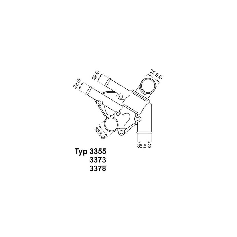 WAHLER Thermostat, Kühlmittel 3373.80D - 337380D für 765 6384