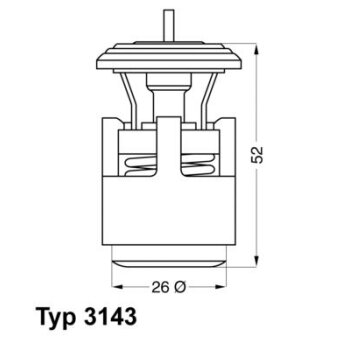 WAHLER Thermostat, Kühlmittel 3143.87D - 314387D...
