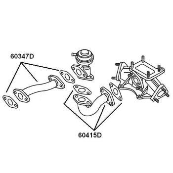 WAHLER Rohrleitung, AGR-Ventil 60415D