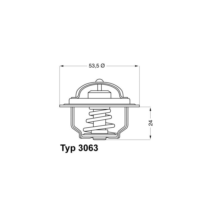 WAHLER Thermostat, Kühlmittel 3063.75 - 306375 für 1337 20
