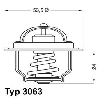 WAHLER Thermostat, Kühlmittel 3063.75 - 306375...