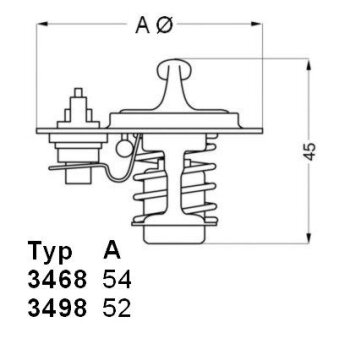 WAHLER Thermostat, Kühlmittel 3498.88D - 349888D...
