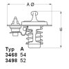 WAHLER Thermostat, Kühlmittel 3498.88D - 349888D für 8AB1-15-171