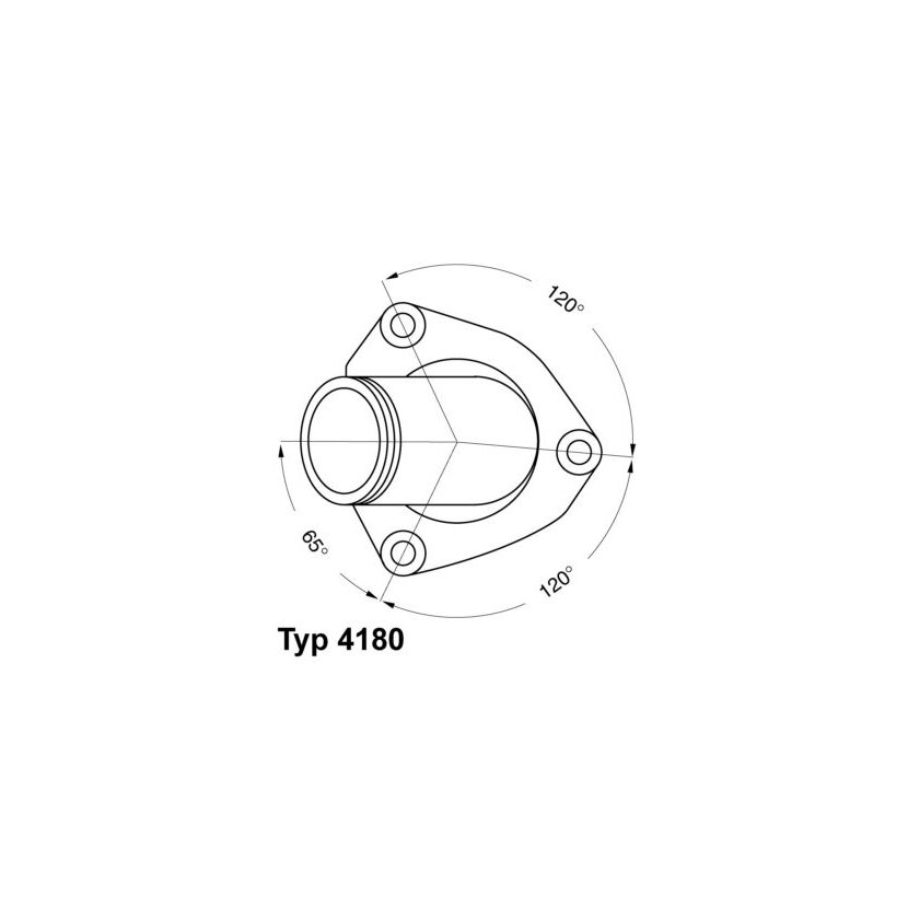 WAHLER Thermostat, Kühlmittel 4180.82D - 418082D für 13 38 069