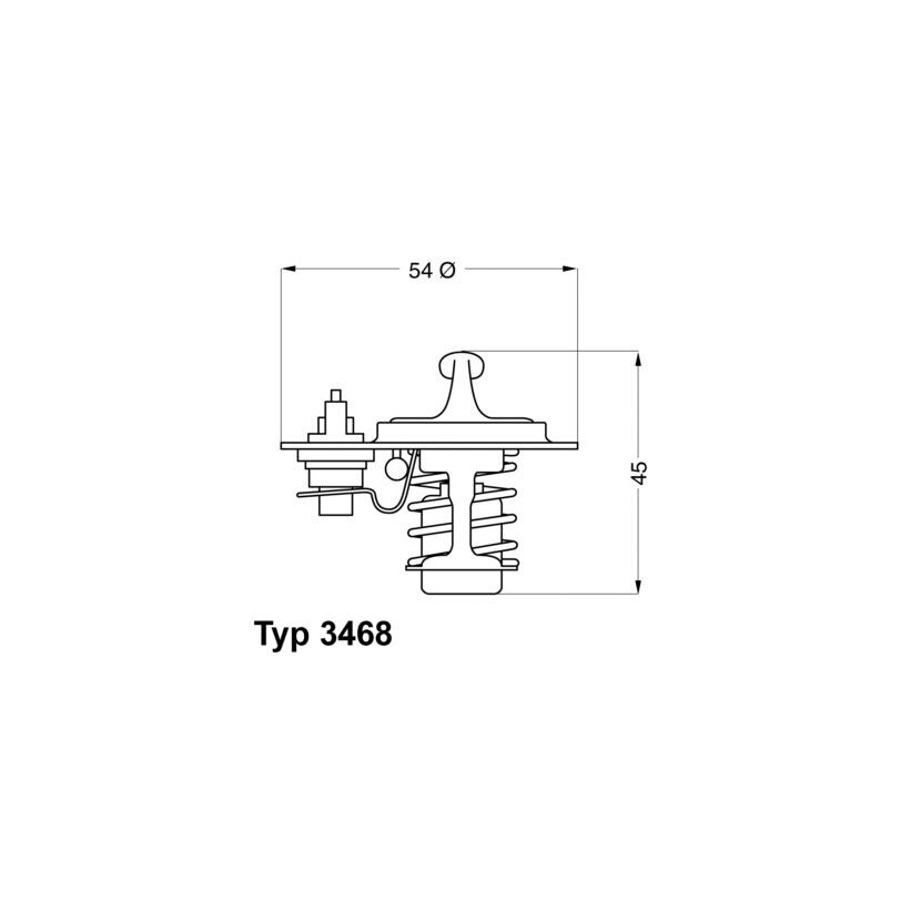 WAHLER Thermostat, Kühlmittel 3468.88D - 346888D für 8-94123-295-0