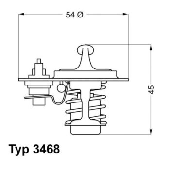 WAHLER Thermostat, Kühlmittel 3468.88D - 346888D...