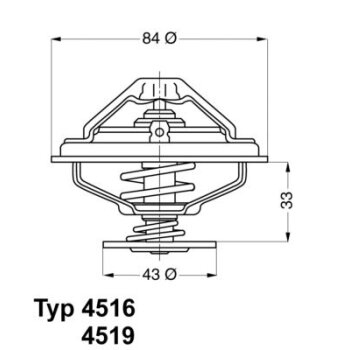 WAHLER Thermostat, Kühlmittel 4516.85D - 451685D...