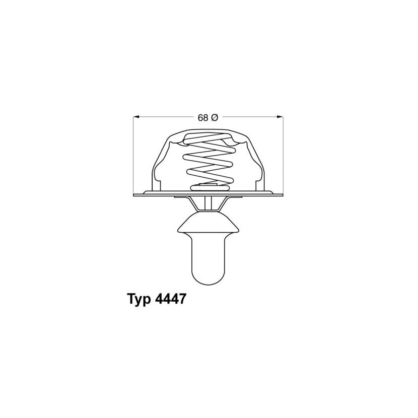 WAHLER Thermostat, Kühlmittel 4447.80D - 444780D für 1338 72