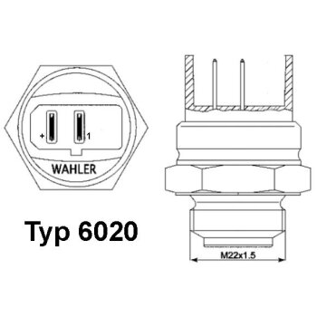 WAHLER Temperaturschalter, Kühlerlüfter...