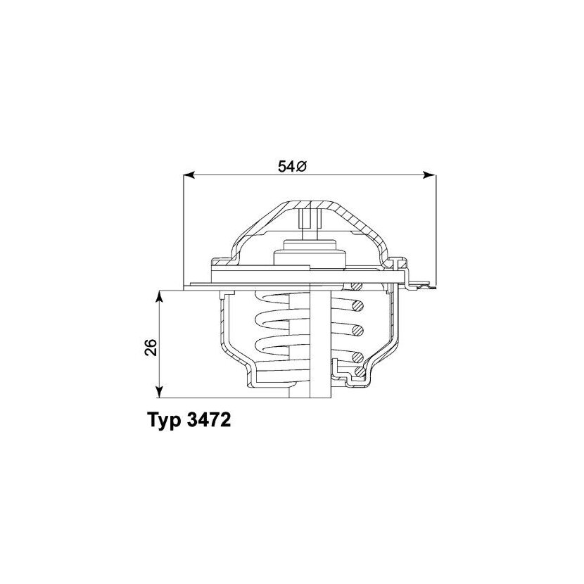 WAHLER Thermostat, Kühlmittel 3472.87D - 347287D für 03G 121 113