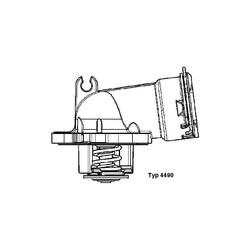 WAHLER Thermostat, Kühlmittel 4490.87D - 449087D für 642 200 02 15