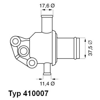 WAHLER Thermostat, Kühlmittel 410007.87D - 41000787D...