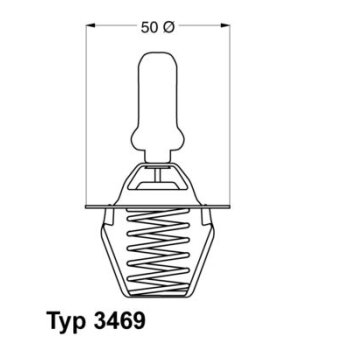 WAHLER Thermostat, Kühlmittel 3469.91D - 346991D...