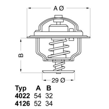 WAHLER Thermostat, Kühlmittel 4022.74 - 402274