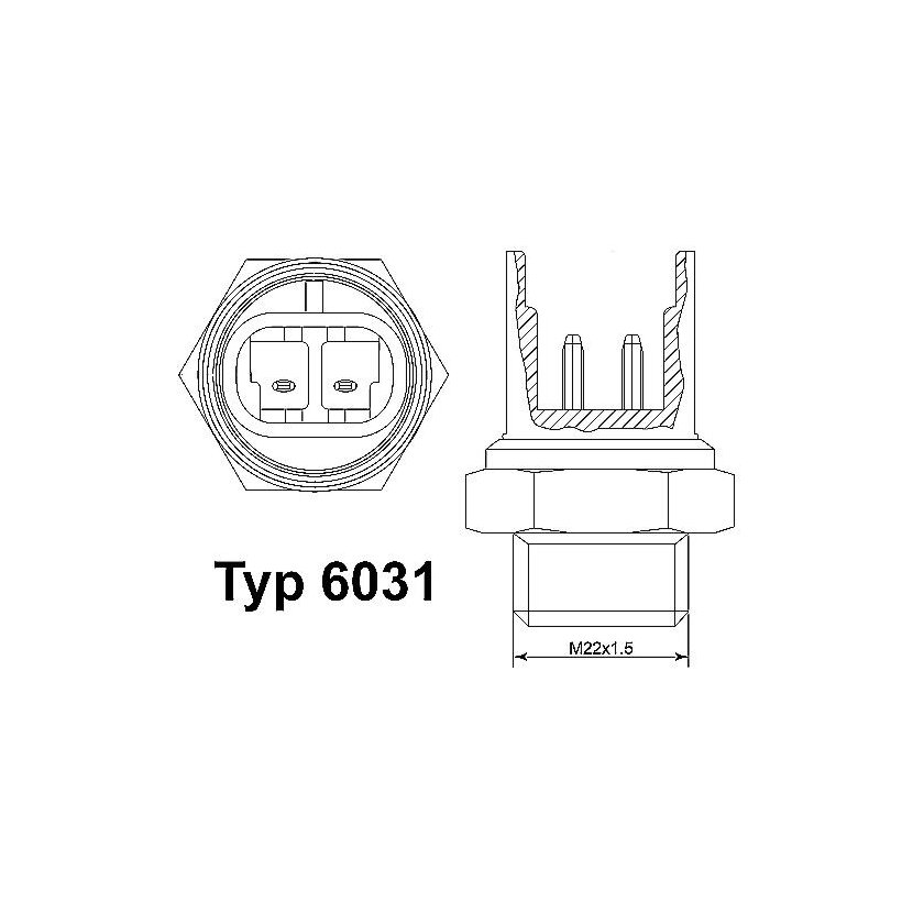 WAHLER Temperaturschalter, Kühlerlüfter 6031.88D - 603188D für 13 0707 7080