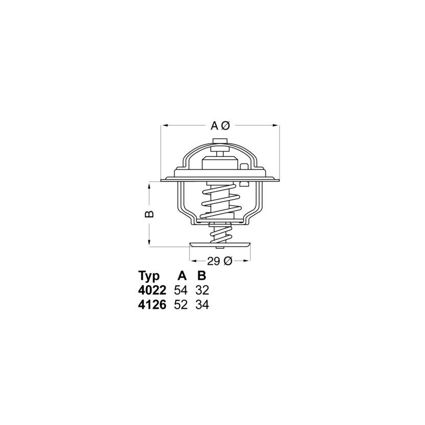WAHLER Thermostat, Kühlmittel 4022.82D - 402282D für 94 214 962