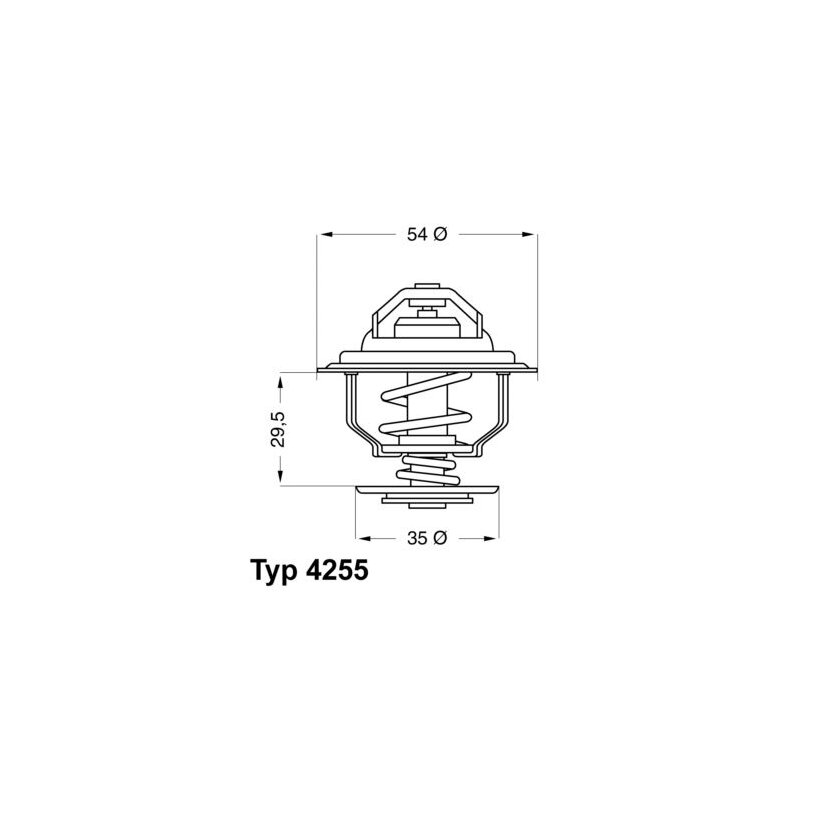 WAHLER Thermostat, Kühlmittel 4255.82D - 425582D für 13 38 024