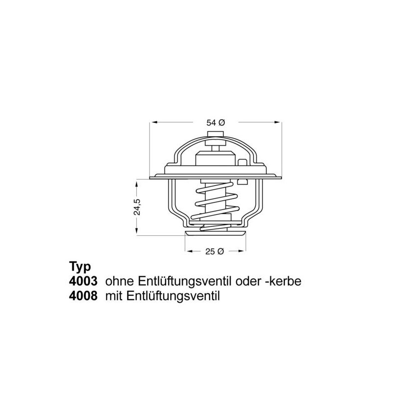 WAHLER Thermostat, Kühlmittel 4003.86 - 400386 für 6050 4230