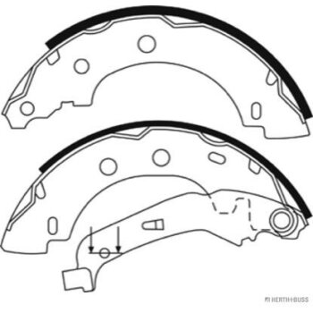 HERTH+BUSS JAKOPARTS Bremsbackensatz J3501058 für...