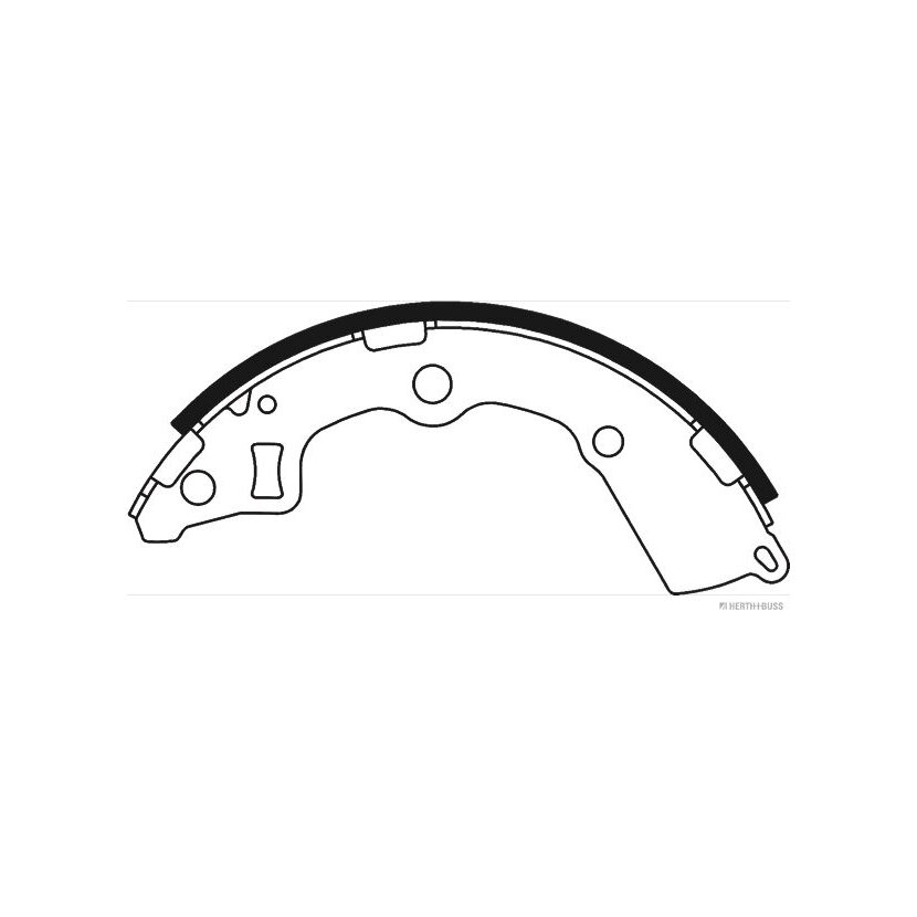 HERTH+BUSS JAKOPARTS Bremsbackensatz J3500322 für 58350-07A00