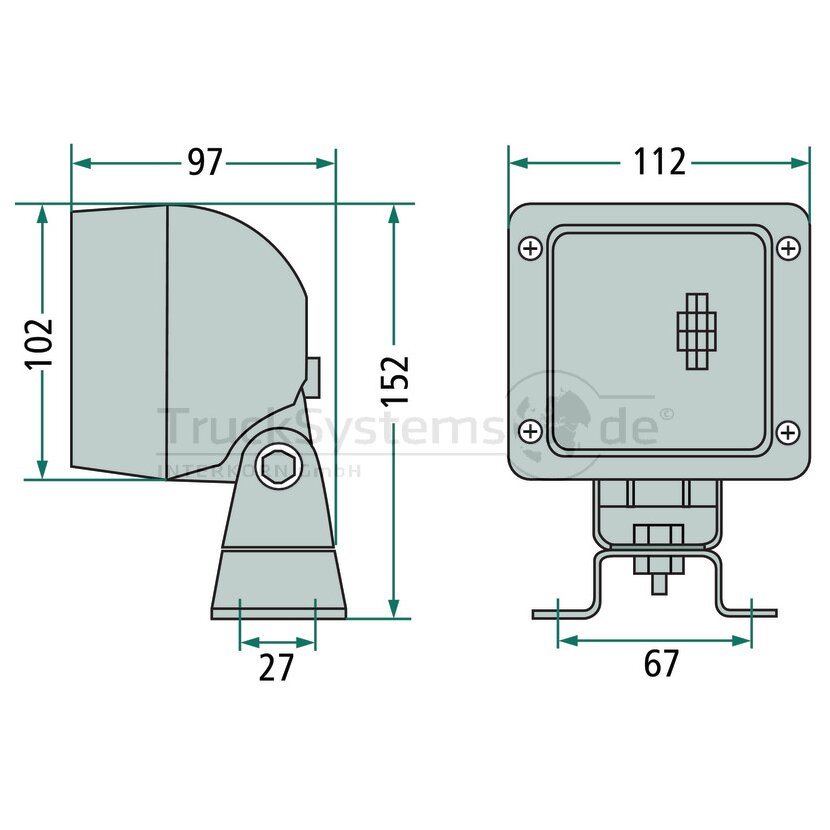 HELLA H3-Arbeitsscheinwerfer Ultra-Beam Heavy Duty - 1GA 007 506-011 - 1GA007506011