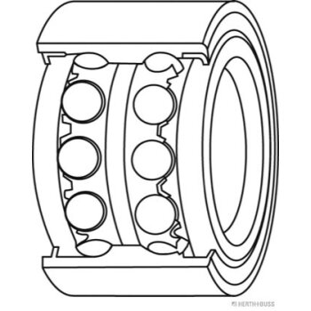 HERTH+BUSS JAKOPARTS Radlagersatz J4700911 für 94535982