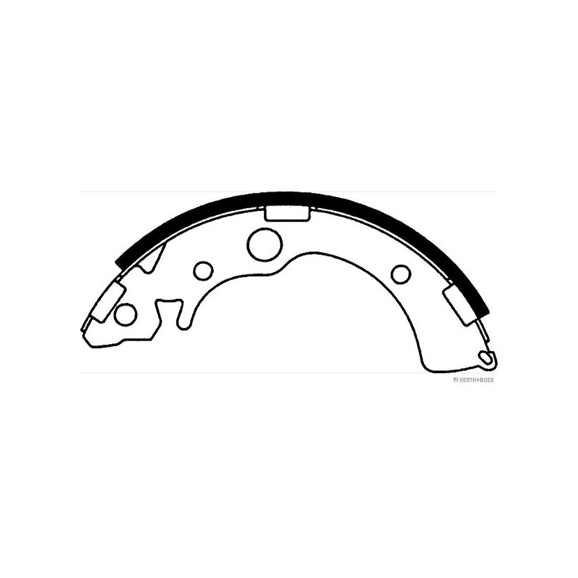 HERTH+BUSS JAKOPARTS Bremsbackensatz J3504012 für 43153-SR3-A01