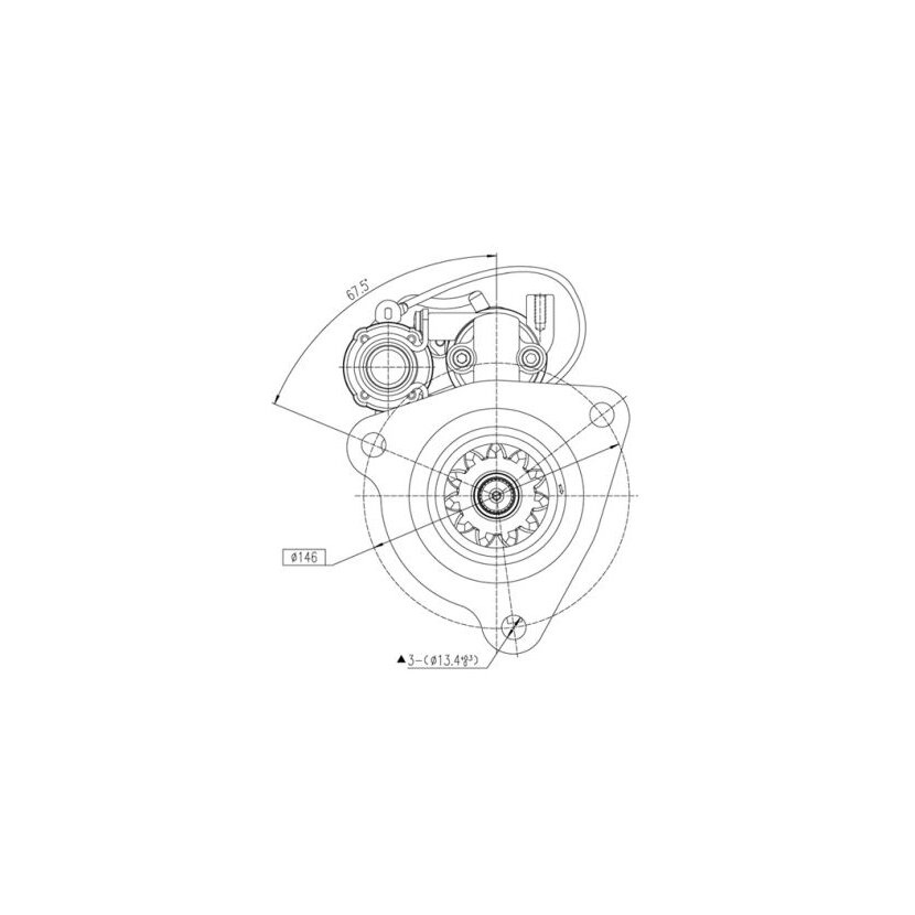 PRESTOLITE Starter M90R3547SE für M009T62171