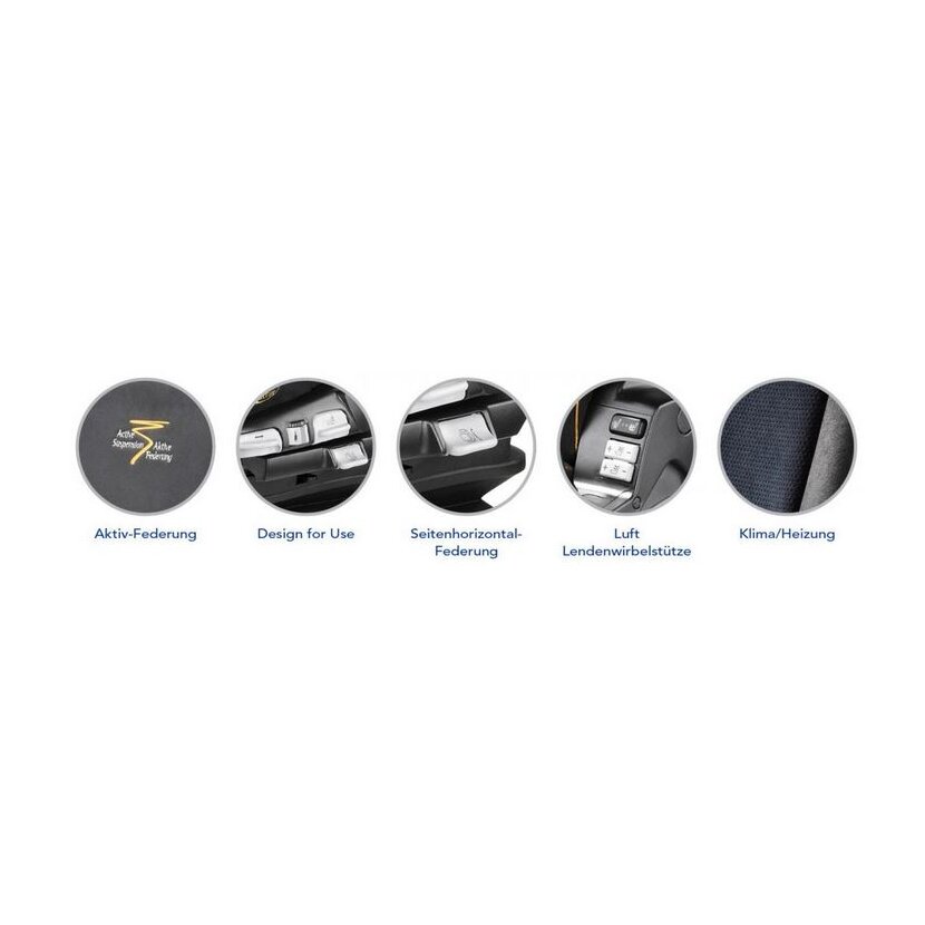 GRAMMER Traktor Sitz Maximo Evolution Active NEW - 1288762CNH - MSG 95EAC/741