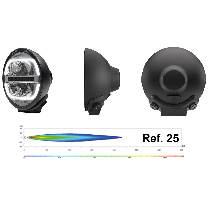 Hella LED-Fernscheinwerfer Metal - 12/24V rund 1F8016560-001 - 1F8 016 560-001