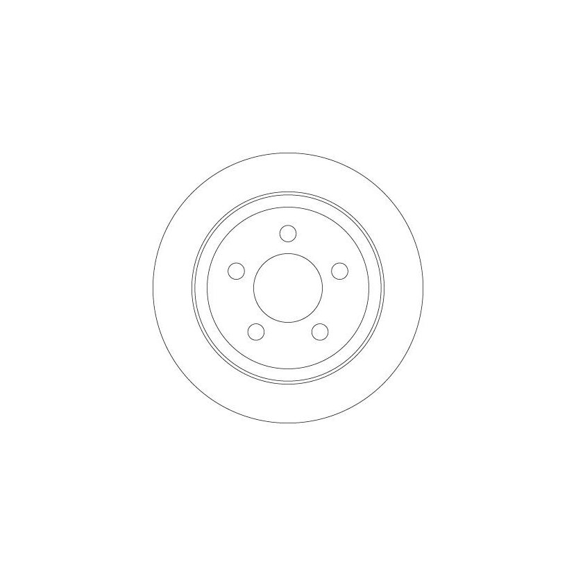 TRW Bremsscheibe DF6386 für 52128411AB