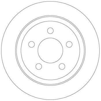 TRW Bremsscheibe DF6386 für 52128411AB
