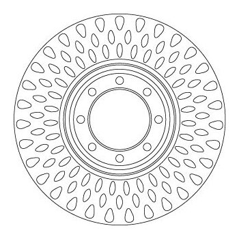 TRW Bremsscheibe DF6688S für 2996033