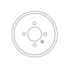 TRW Bremstrommel DB4259 für 6X0 609 617