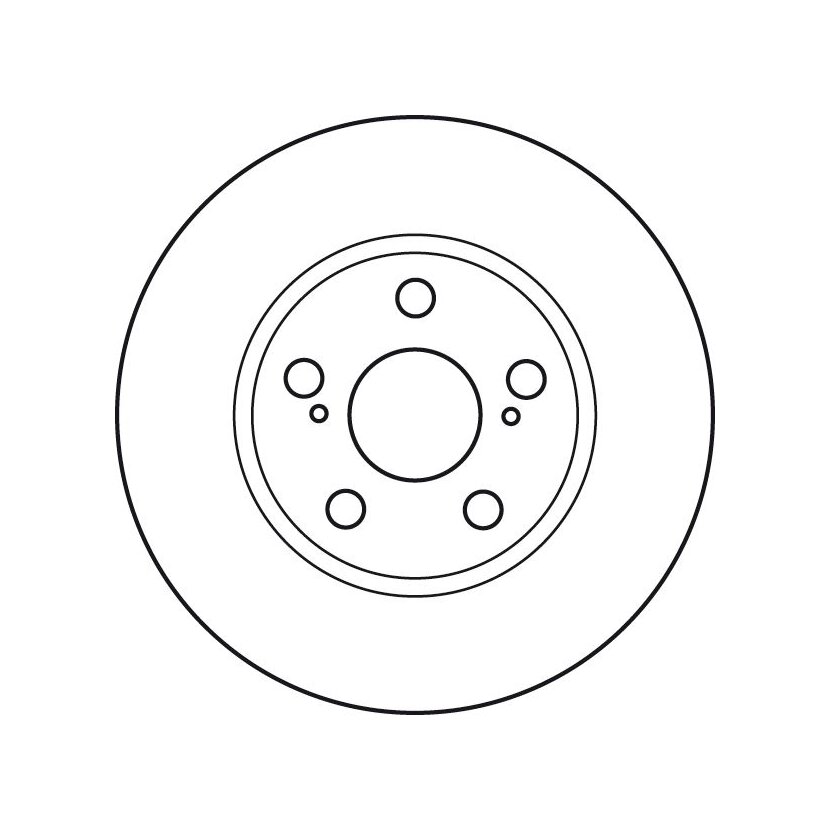 TRW Bremsscheibe DF4906 für 43512-47030