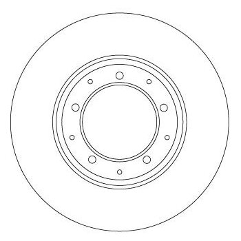 TRW Bremsscheibe DF6905 für SDB000330