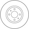TRW Bremsscheibe DF1747 für 60808872