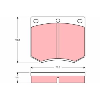 TRW Bremsbelagsatz, Scheibenbremse GDB660 für 5018108