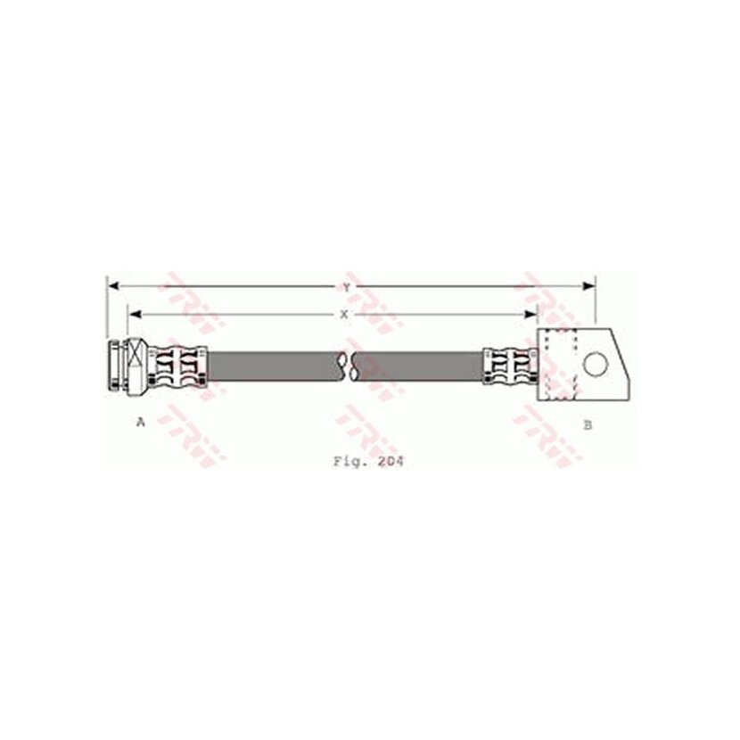 TRW Bremsschlauch PHA347 für 91142436