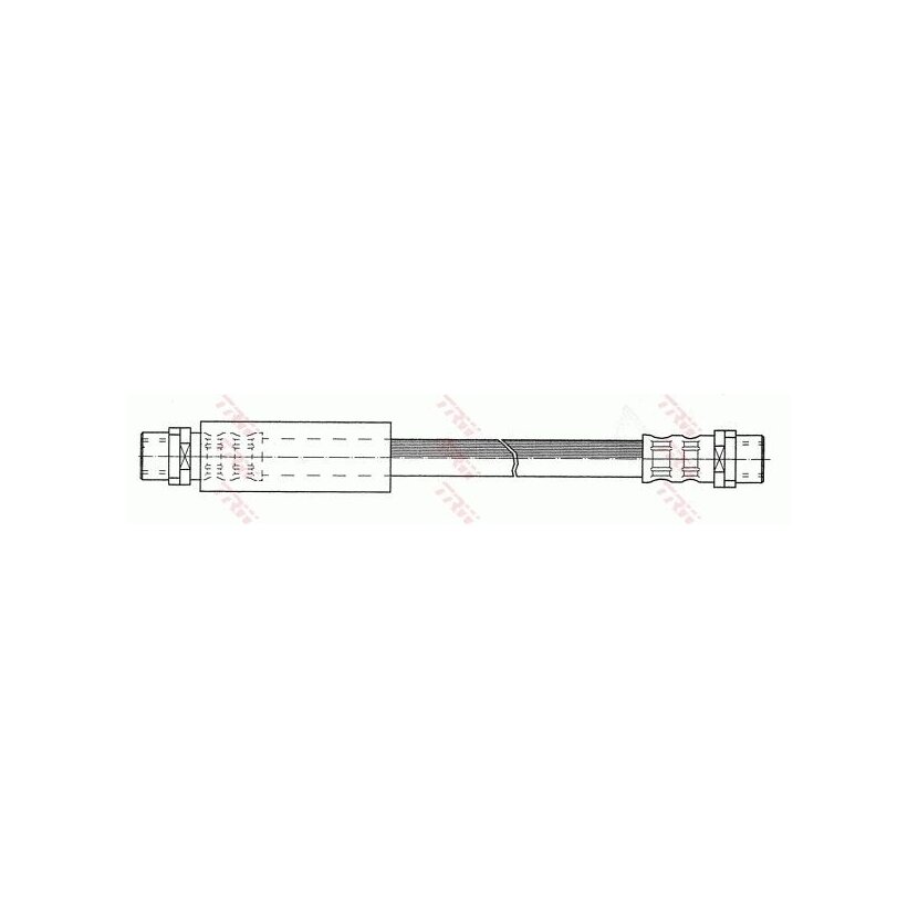 TRW Bremsschlauch PHA289 für 4A0 611 707