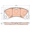 TRW Bremsbelagsatz, Scheibenbremse GDB2052 für 970 351 949 04