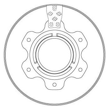 TRW Bremsscheibe DF6743S für 668 423 03 12