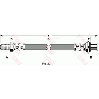 TRW Bremsschlauch PHB199 für 90947-02492