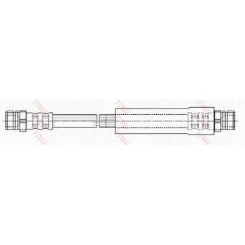 TRW Bremsschlauch PHA486 für 1K0 611 775 A