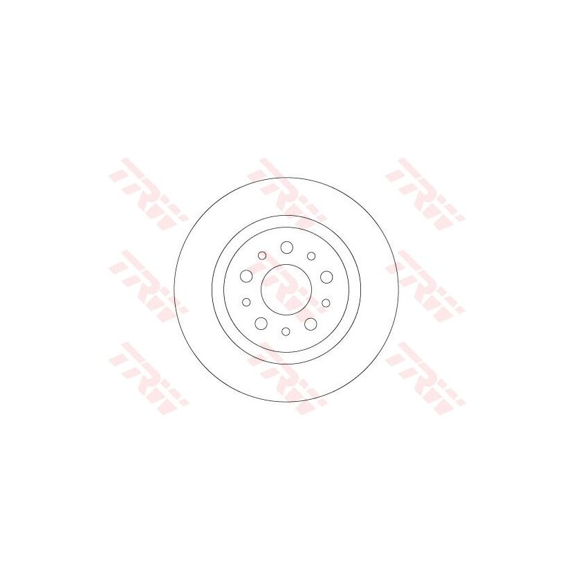 TRW Bremsscheibe DF6714 für 52067391