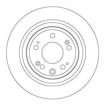 TRW Bremsscheibe DF6678 für 42510-TL0-G50