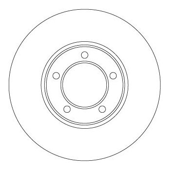TRW Bremsscheibe DF1876 für C23484
