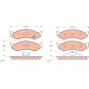TRW Bremsbelagsatz, Scheibenbremse GDB1153 für 0000K04713175