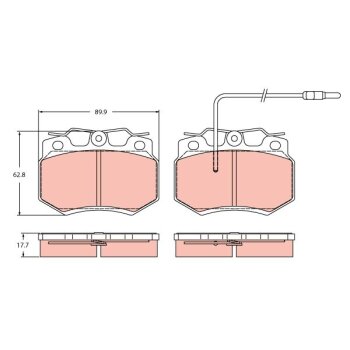 TRW Bremsbelagsatz, Scheibenbremse GDB2454 für 4248 80